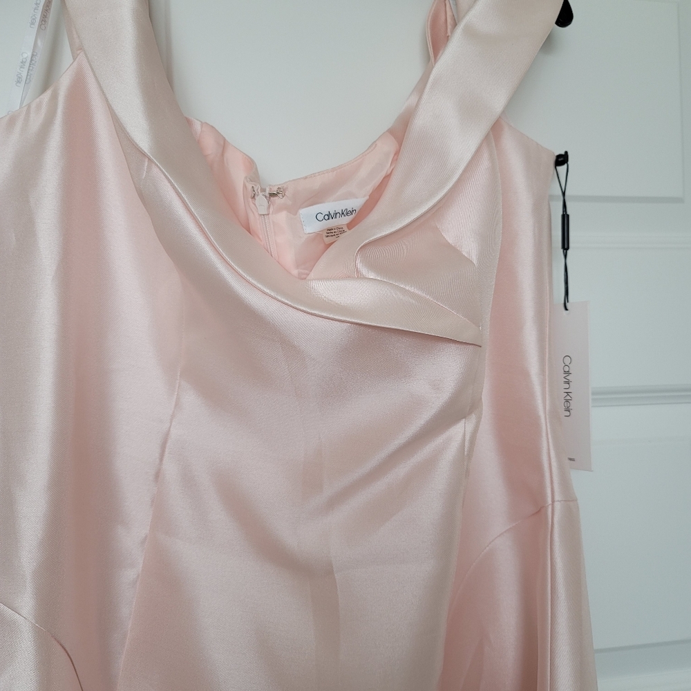 Calvin Klein Pink Satin Dress